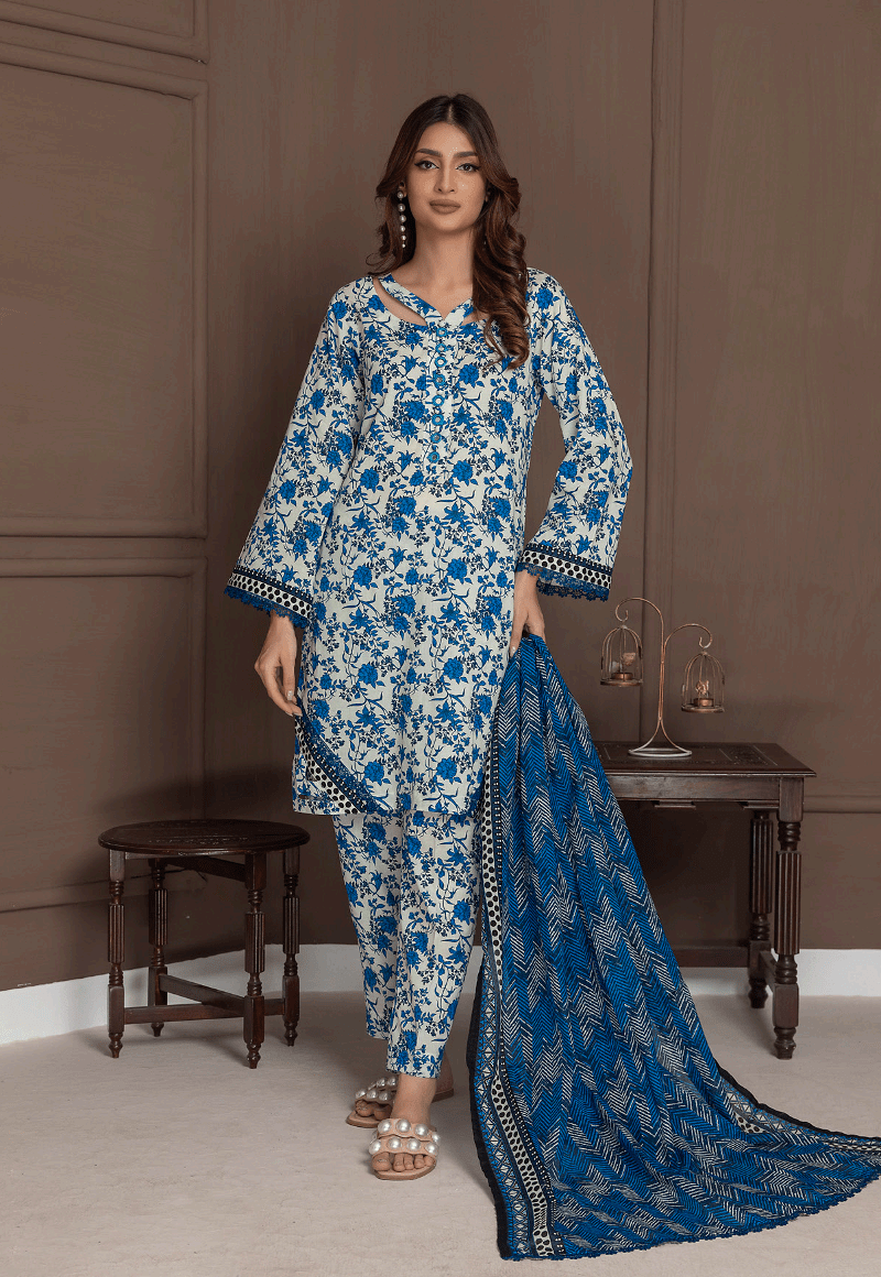 Salina by Regalia Identic Separates Vol-21 Digital Printed Lawn Suit IDS21-8