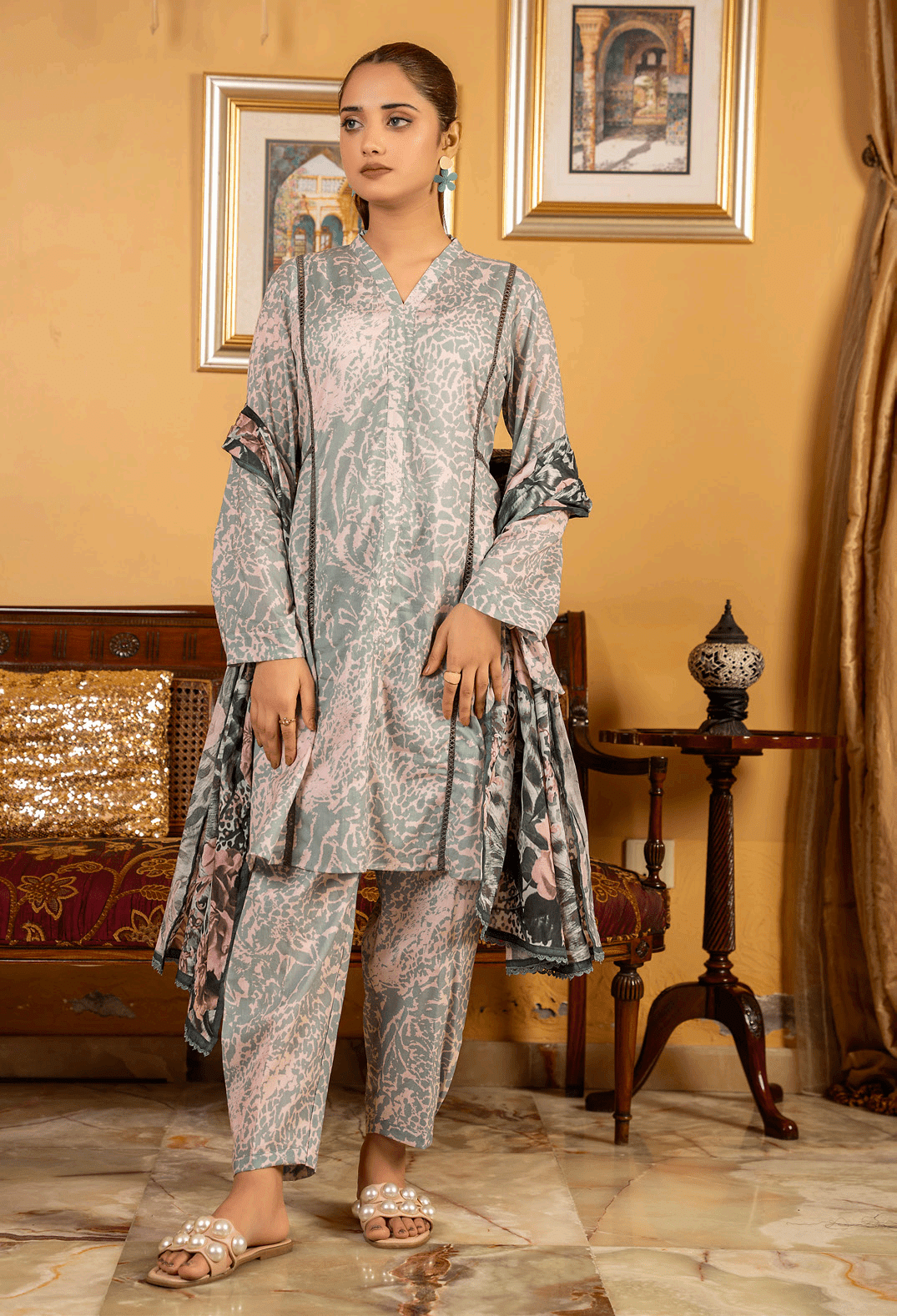 Salina by Regalia Identic Separates Vol-17 Digital Printed Lawn Suit IS17-11