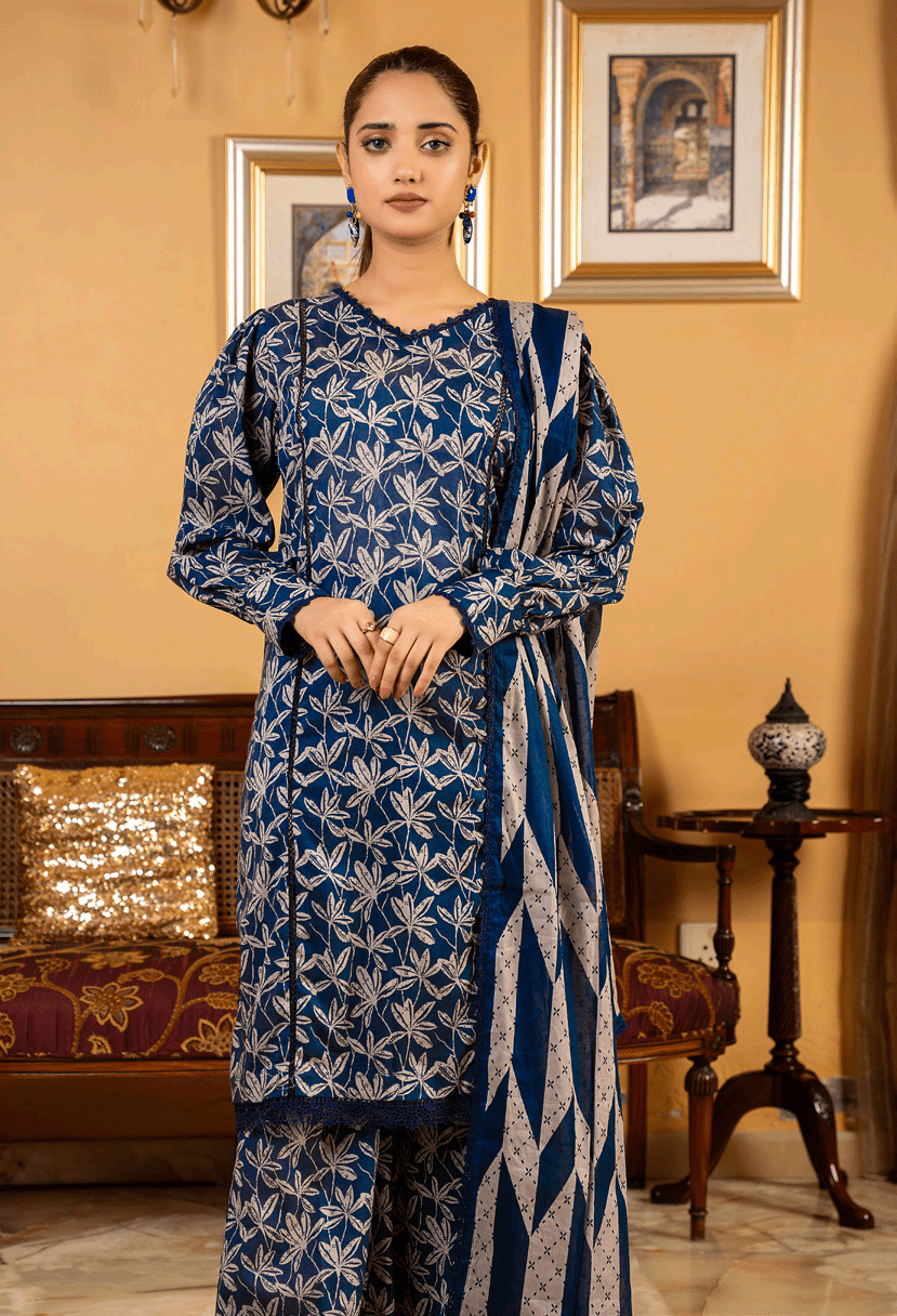 Salina by Regalia Identic Separates Vol-17 Digital Printed Lawn Suit IS17-12