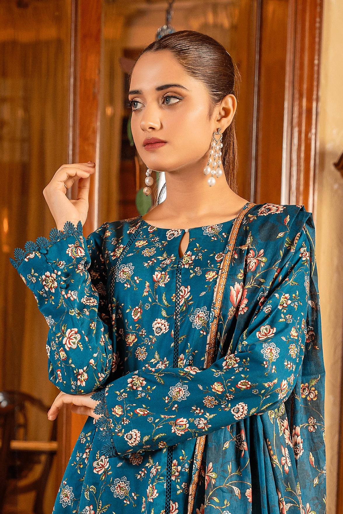 Salina by Regalia Identic Separates Vol-17 Digital Printed Lawn Suit IS17-4