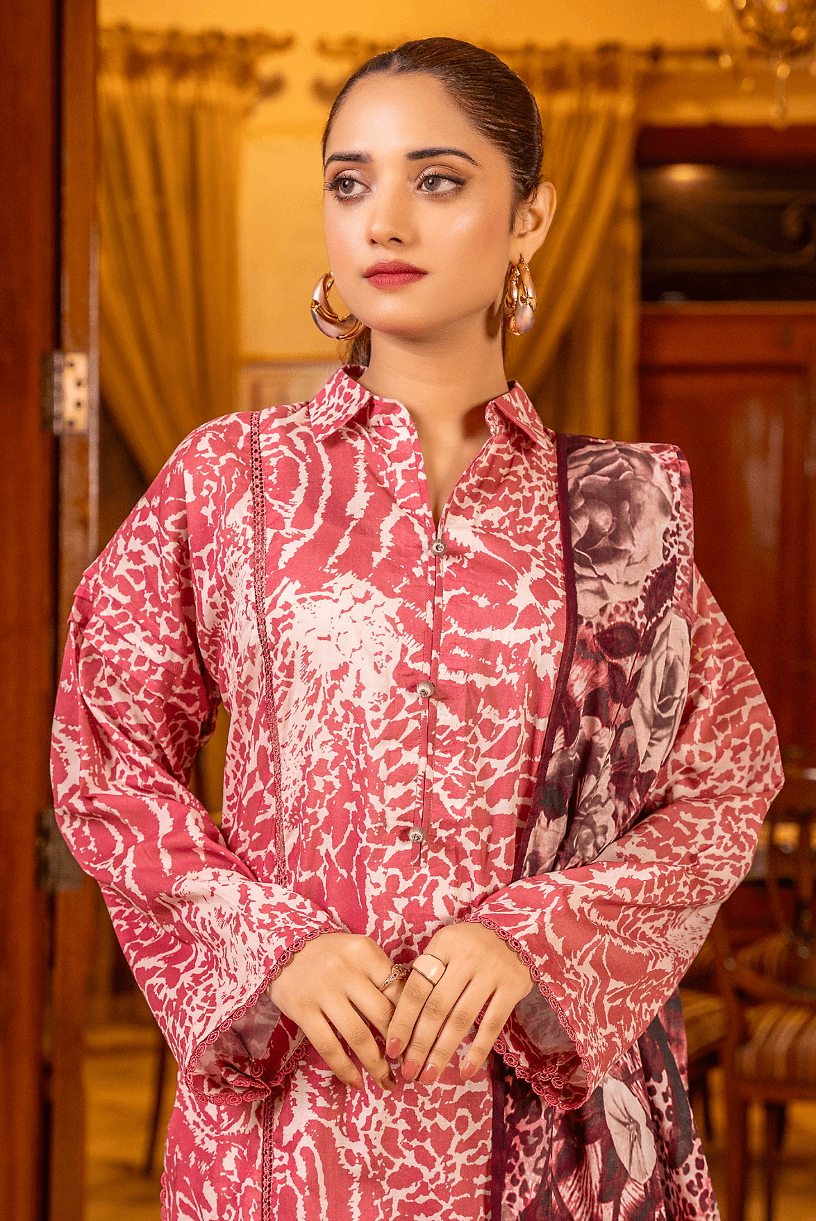 Salina by Regalia Identic Separates Vol-17 Digital Printed Lawn Suit IS17-5