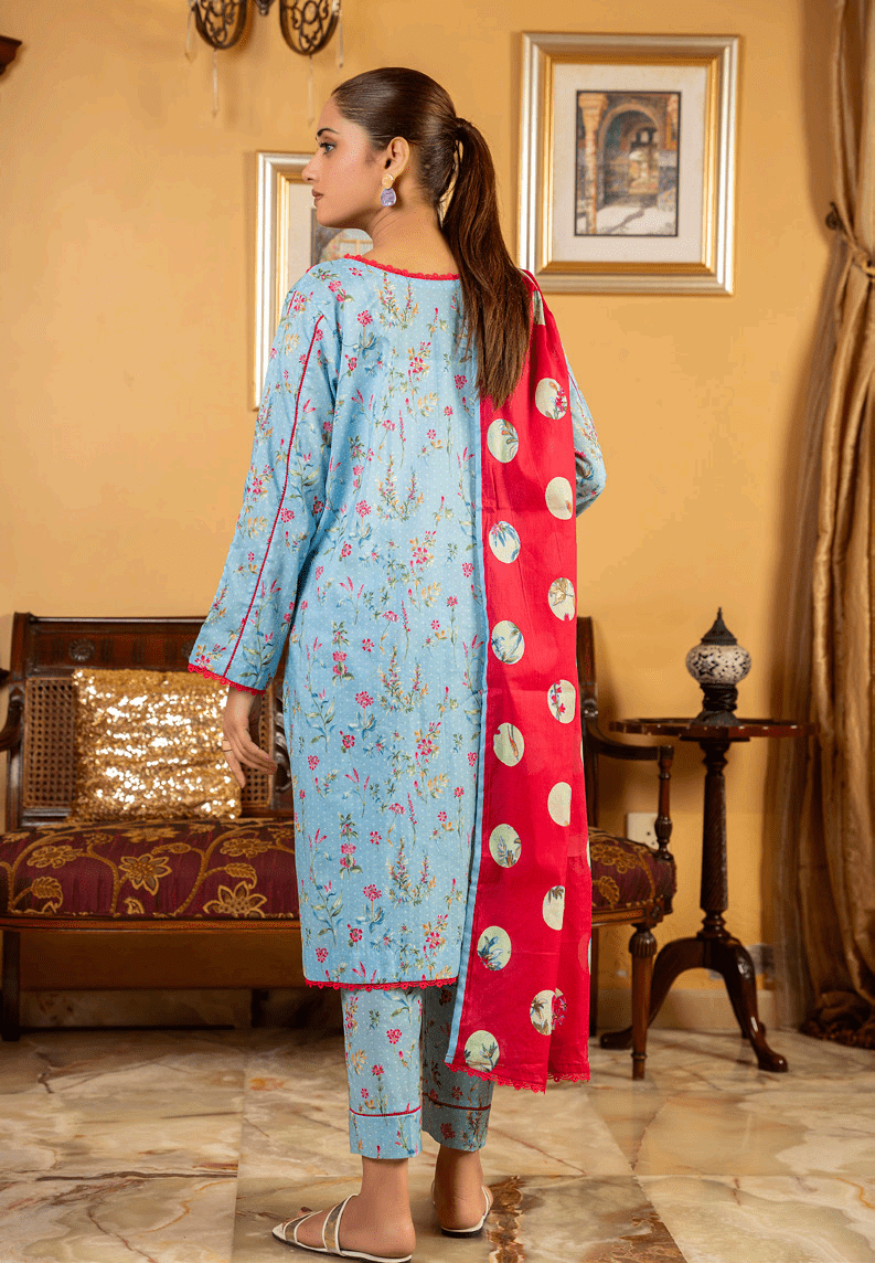 Salina by Regalia Identic Separates Vol-17 Digital Printed Lawn Suit IS17-9