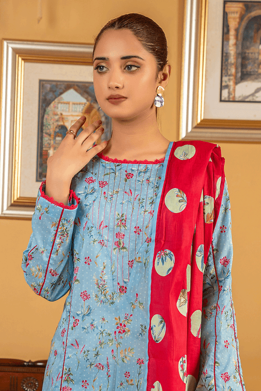 Salina by Regalia Identic Separates Vol-17 Digital Printed Lawn Suit IS17-9