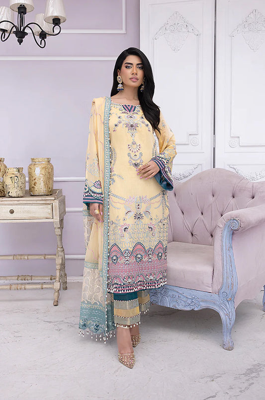 Razab Mehak Luxury Embroidered Hand Made Unstitched Suit MHK-105