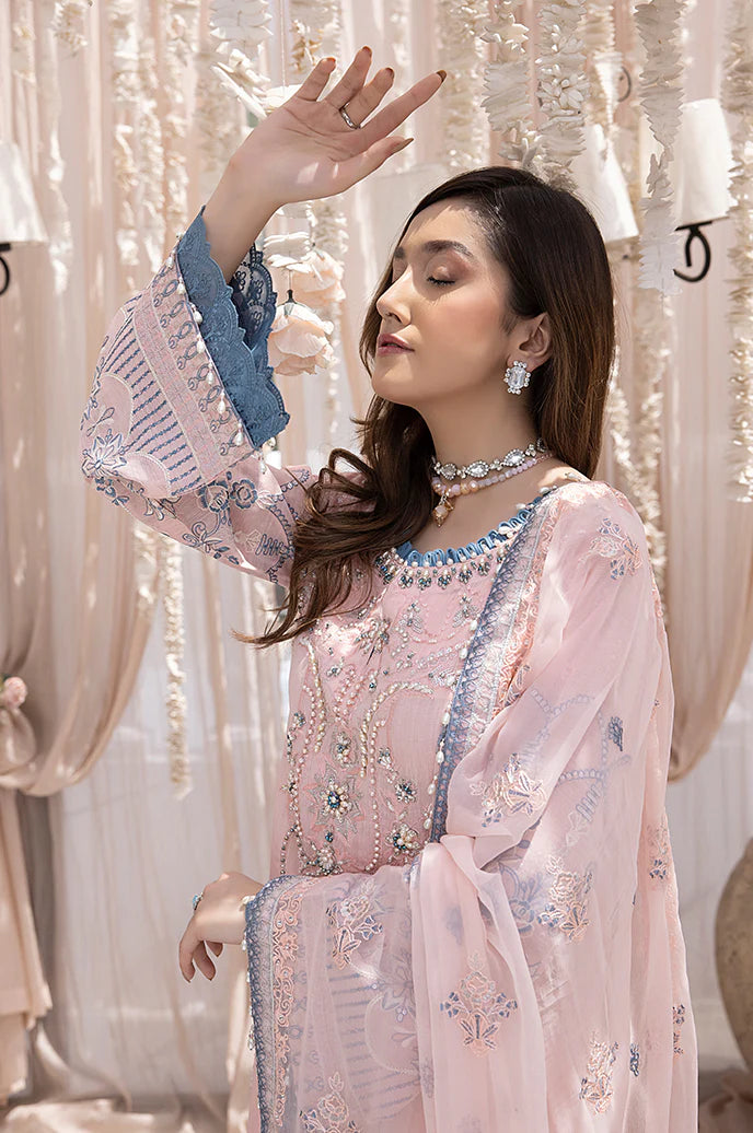 Razab Mehak Luxury Embroidered Hand Made Unstitched Suit MHK-107