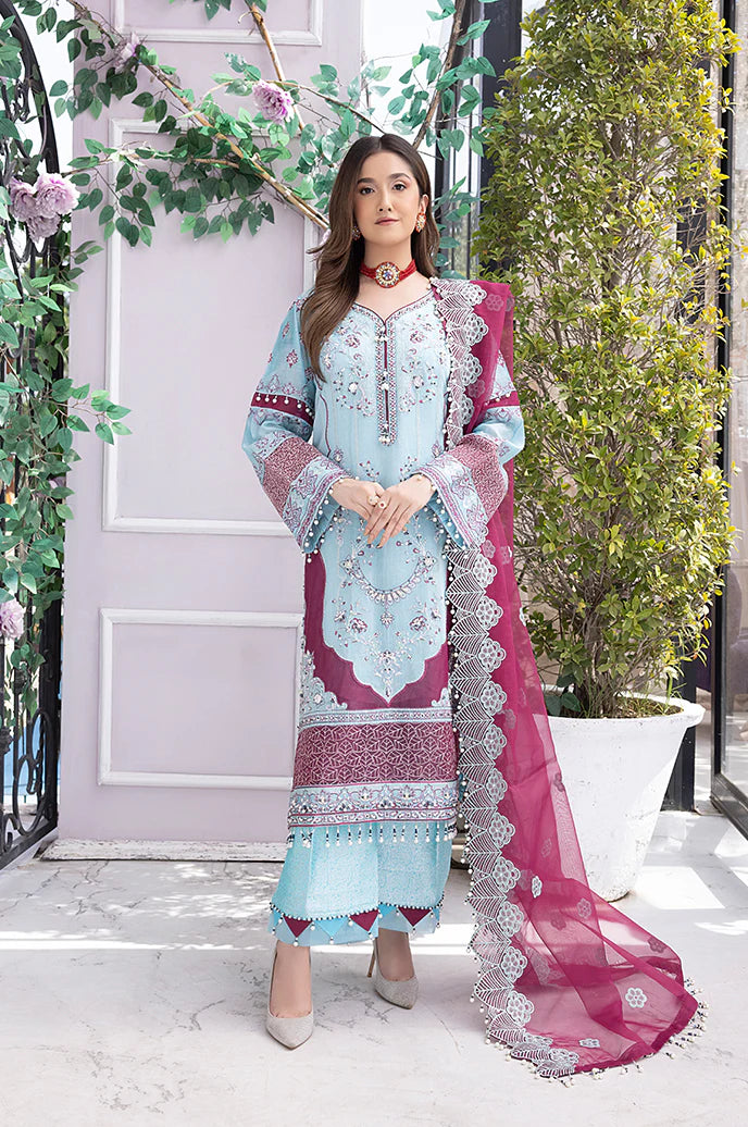 Razab Mehak Luxury Embroidered Hand Made Unstitched Suit MHK-108