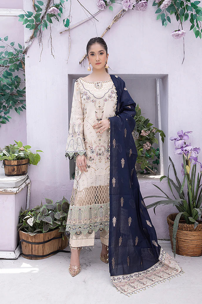 Razab Mehak Luxury Embroidered Hand Made Unstitched Suit MHK-103