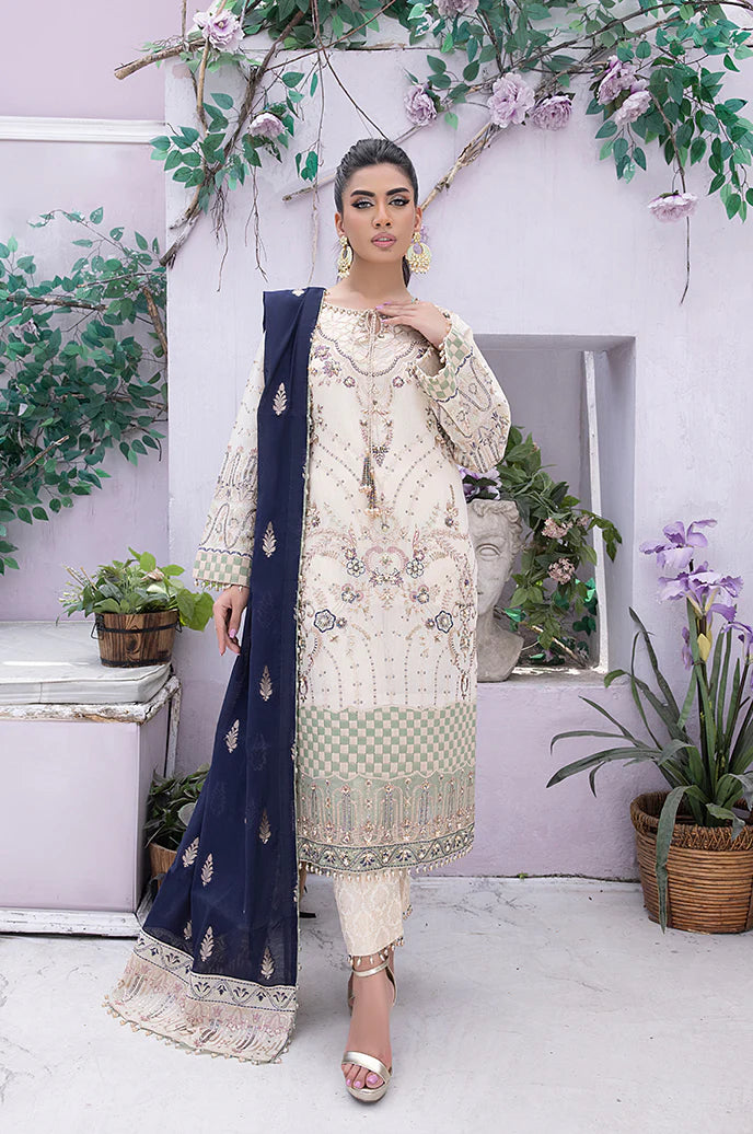 Razab Mehak Luxury Embroidered Hand Made Unstitched Suit MHK-103