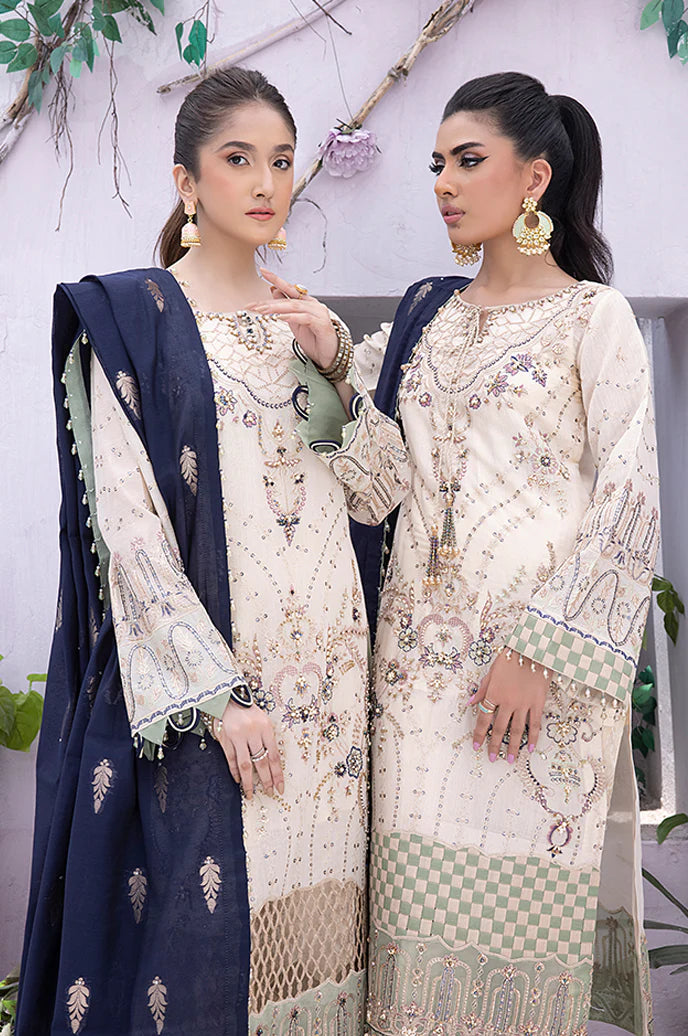 Razab Mehak Luxury Embroidered Hand Made Unstitched Suit MHK-103