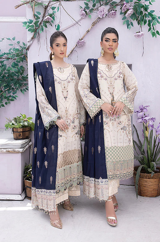 Razab Mehak Luxury Embroidered Hand Made Unstitched Suit MHK-103