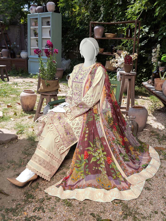 Aleez Online Embroidered Lawn Unstitched 3Pc Suit -NIANA