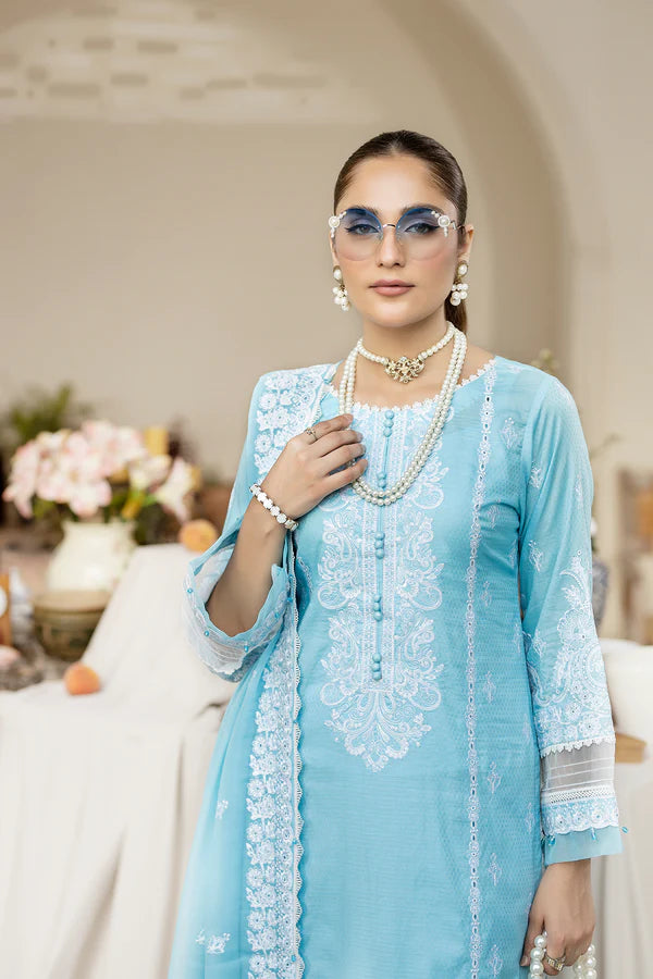 House Of Nawab by Zora Luxury Embroidered Lawn Unstitched suit-QAILAH