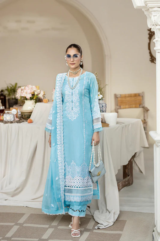 House Of Nawab by Zora Luxury Embroidered Lawn Unstitched suit-QAILAH