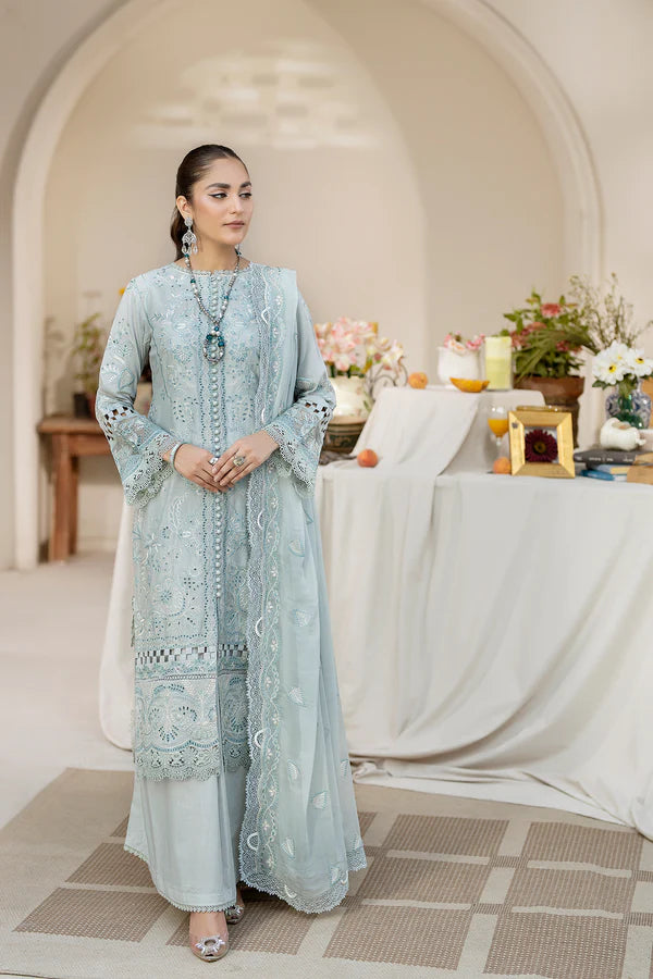 House Of Nawab by Zora Luxury Embroidered Lawn Unstitched suit-QAIS