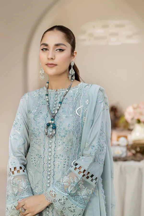 House Of Nawab by Zora Luxury Embroidered Lawn Unstitched suit-QAIS