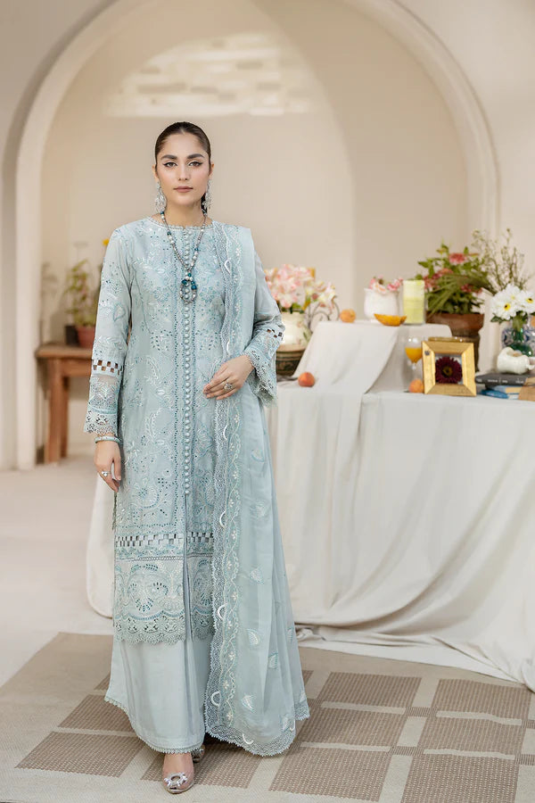 House Of Nawab by Zora Luxury Embroidered Lawn Unstitched suit-QAIS