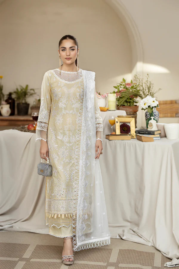 House Of Nawab by Zora Luxury Embroidered Lawn Unstitched suit-SAADAT