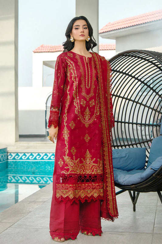 Marjjan By Misal Dyed Embroidered Lawn Unstitched 3pc Suit-SMC-181