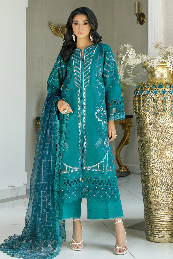 Marjjan By Misal Dyed Embroidered Lawn Unstitched 3pc Suit-SMC-184