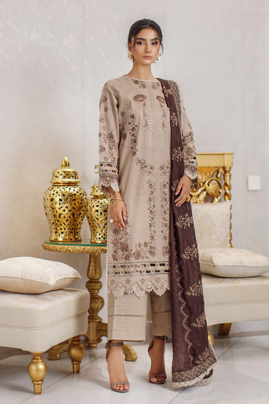 Marjjan By Misal Dyed Embroidered Lawn Unstitched 3pc Suit-SMC-185