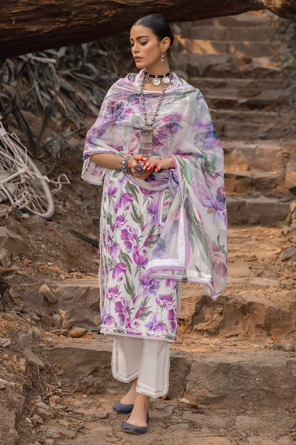 Gul Ahmad Summer Printed Lawn Unstitched 3Pc Suit-SP42009