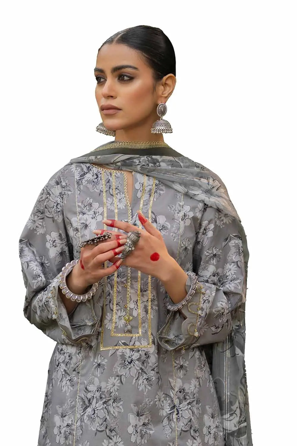 Gul Ahmad Summer Printed Lawn Unstitched 3Pc Suit-SP42014