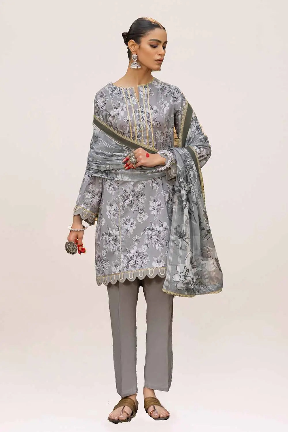 Gul Ahmad Summer Printed Lawn Unstitched 3Pc Suit-SP42014