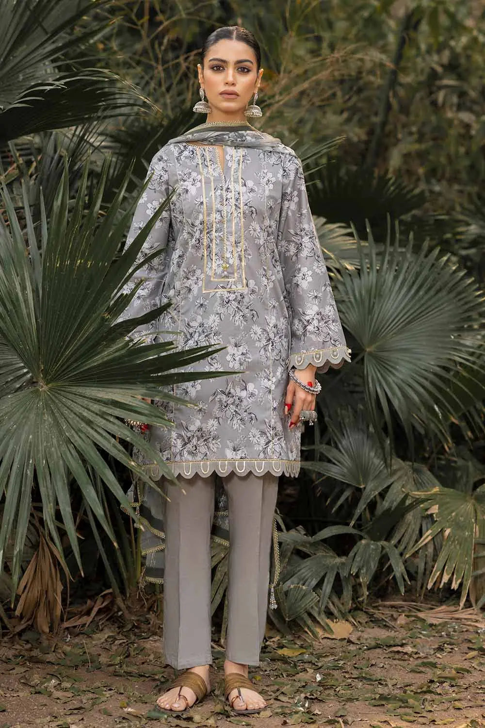 Gul Ahmad Summer Printed Lawn Unstitched 3Pc Suit-SP42014