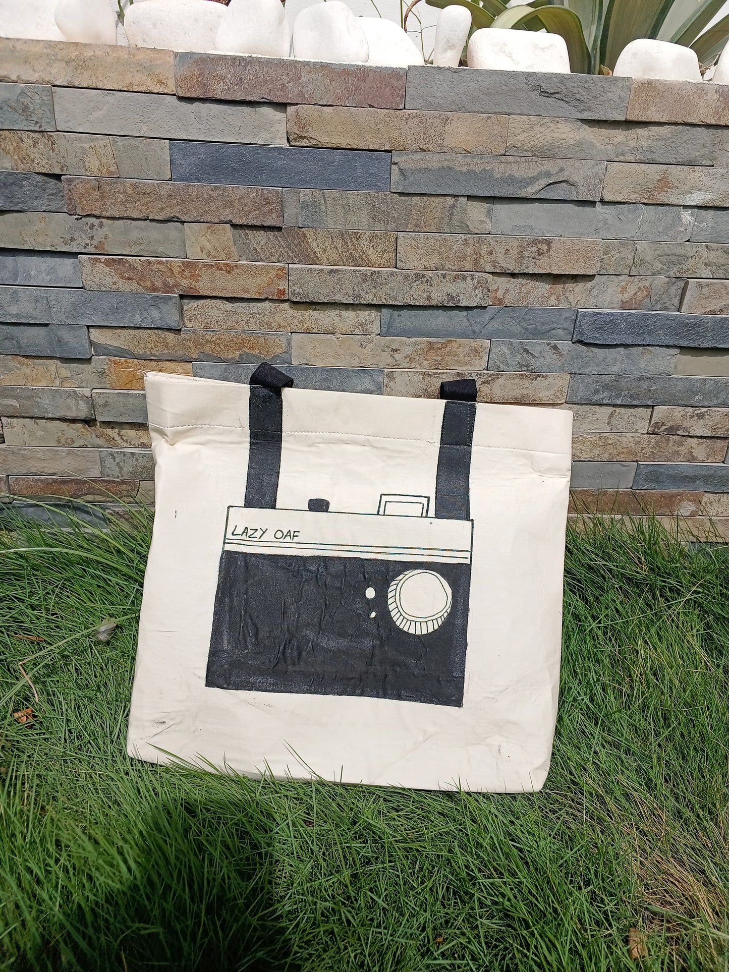 Tote Bags Off-White Cotton Printed TB-02